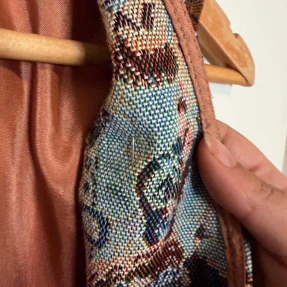 Vintage Facets Christmas Animals Vest Tapestry Santa, Bear, Puppy, Kitten Size S - Picture 4 of 14